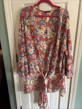 Floral Tie-Waist wrap